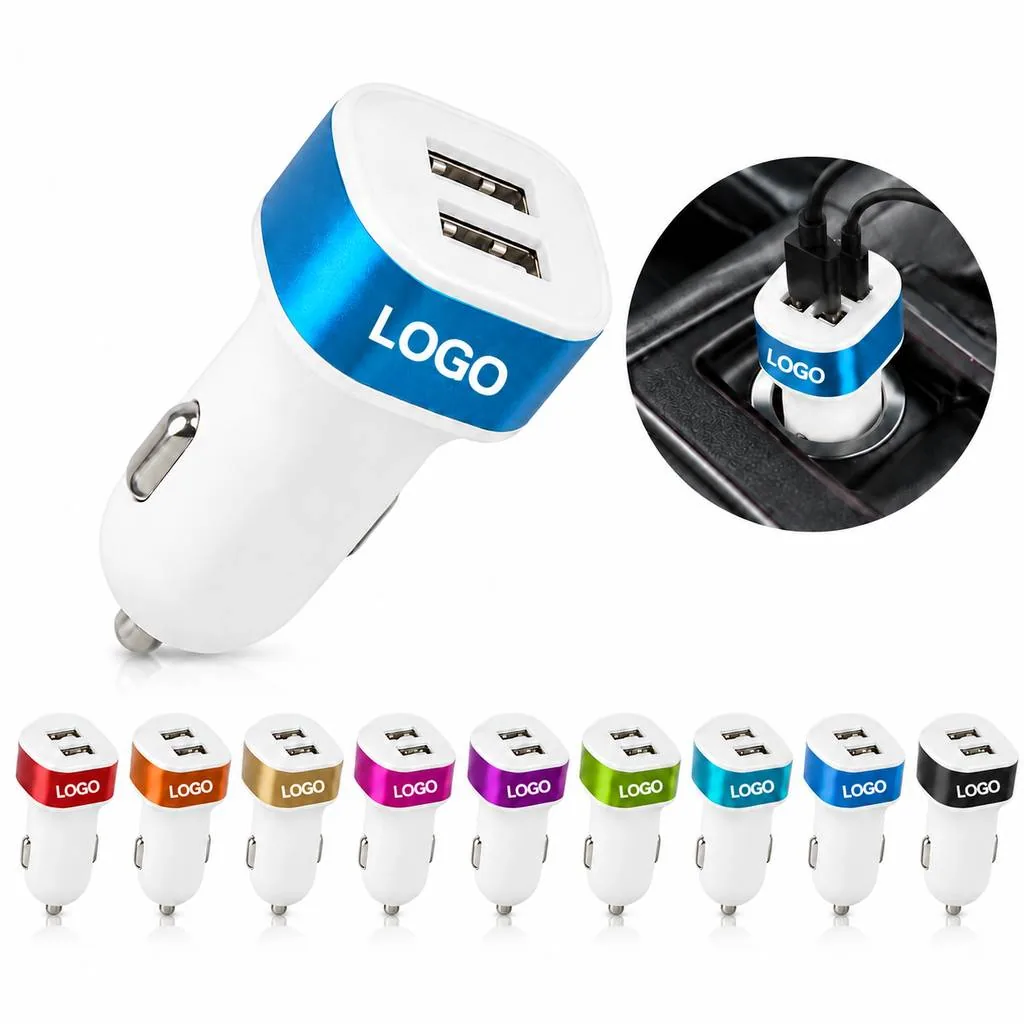 Dual USB Car Charger for Fast Charging Two Devices