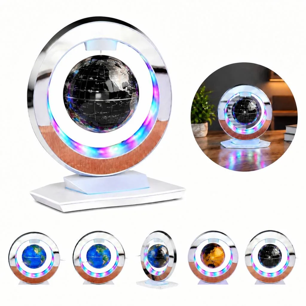 Magnetic Levitating Rotating Globe Desktop Ornament 2