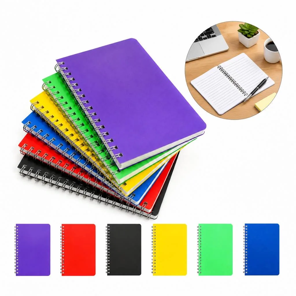 Compact Colorful Spiral Bound Pocket Notebook for Notes 2