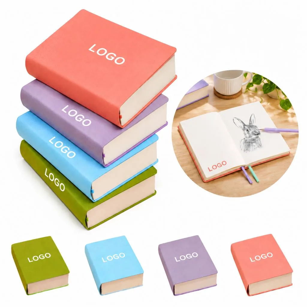 Green A6 Portable Leather Pocket Notebook for Writing and