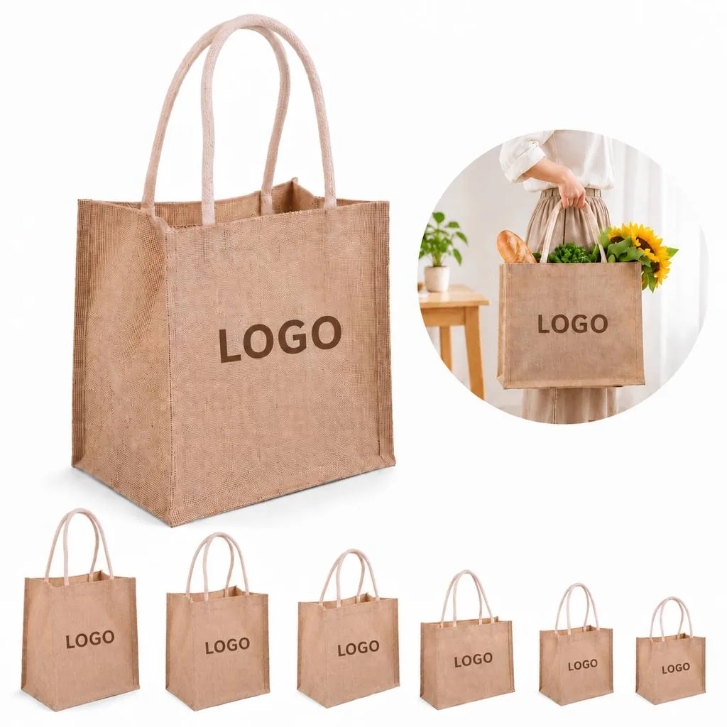 Eco-Friendly Jute Linen Handbag for Daily Use