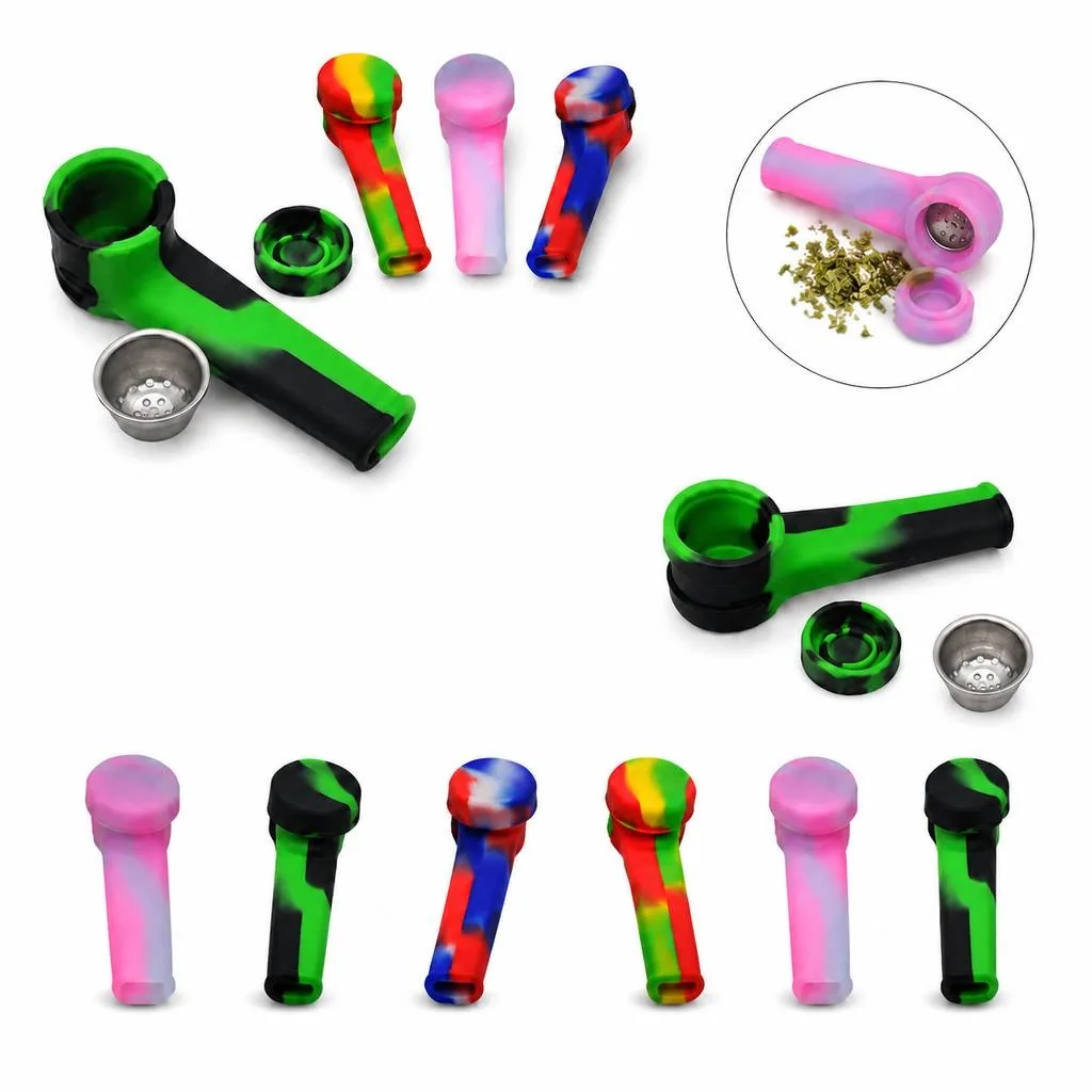 Flexible Food-Grade Silicone Smoking Pipe 2