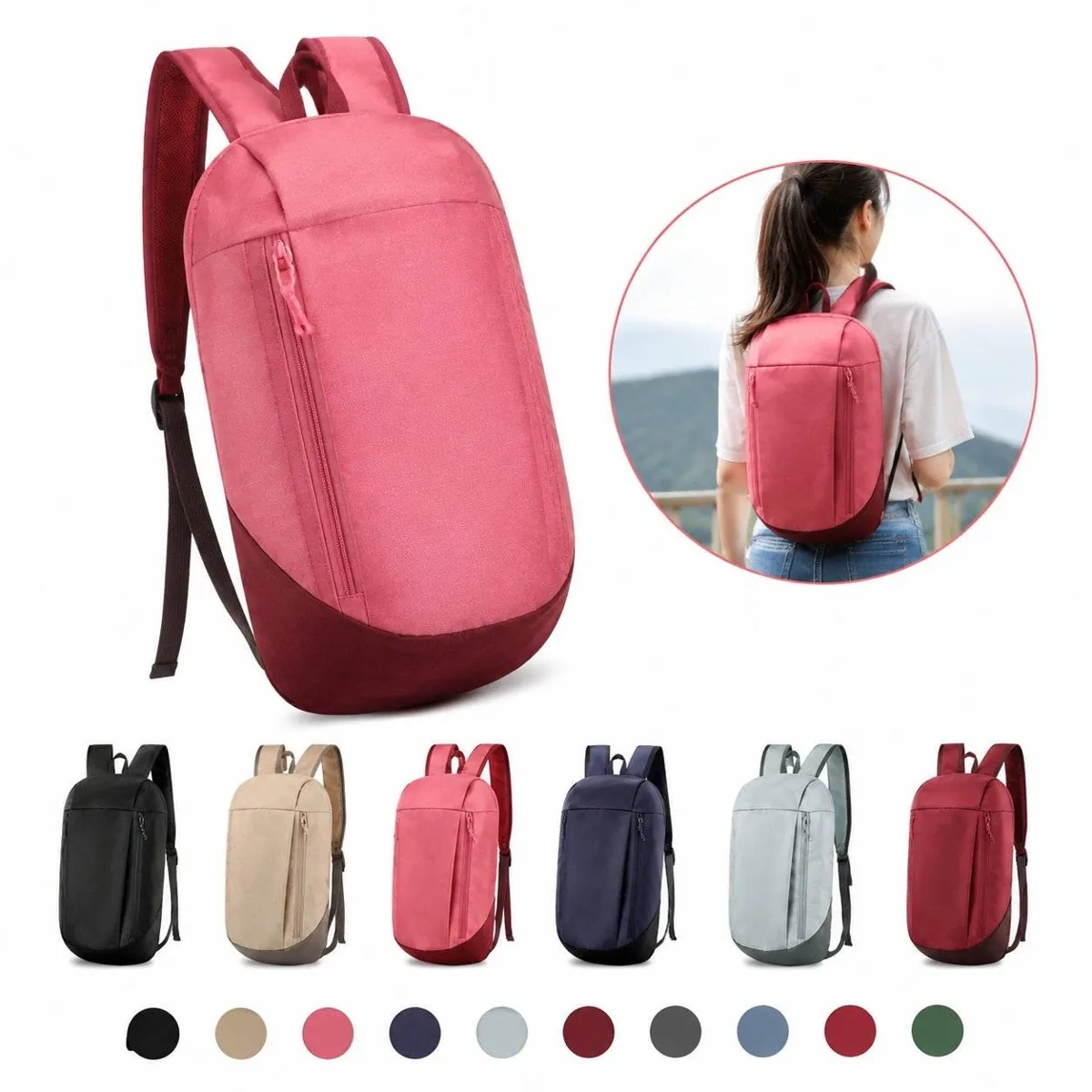 Water-Resistant Oxford Backpack for Travel and Outdoor Use 2