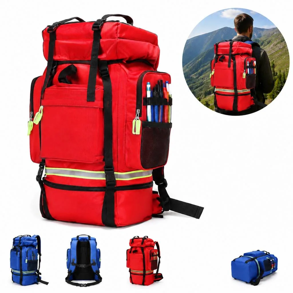 Waterproof Rescue Gear Bag with Roll-Top Closure 2