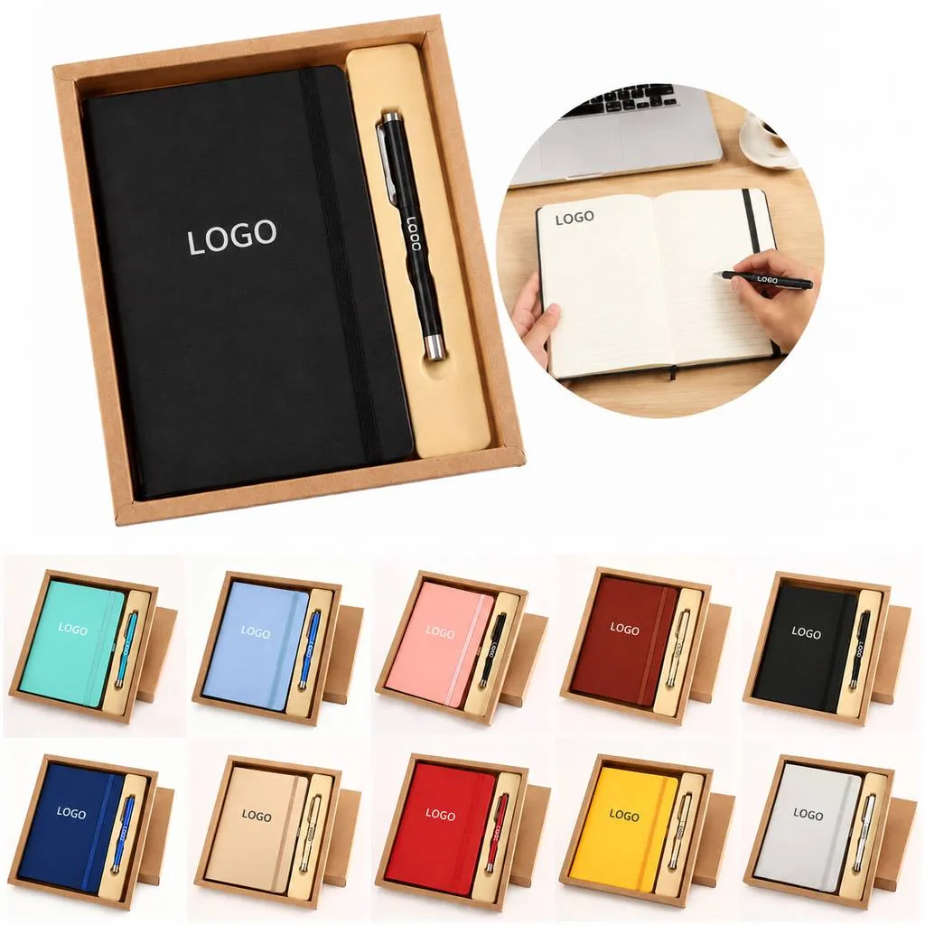 PU Leather Journal and Ballpoint Pen Gift Set