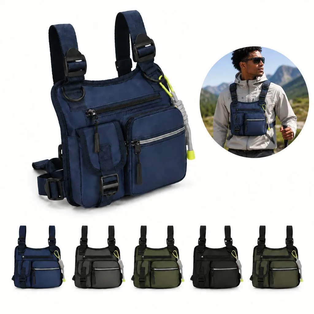 High Visibility Reflective Safety Vest Bag with Pockets 2