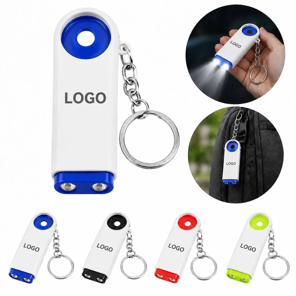 Portable Mini LED Keychain Light with Adjustable Brightness