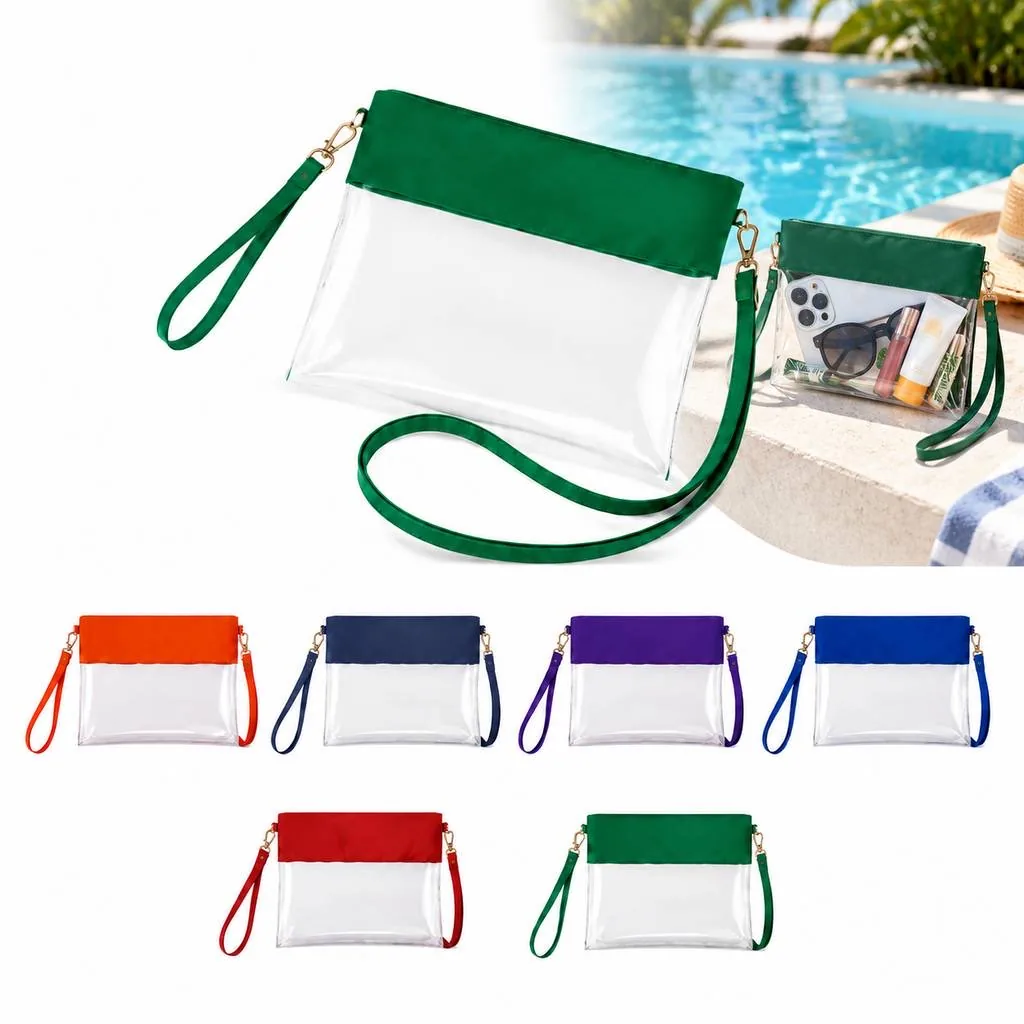 Transparent PVC Shoulder Tote Bag for Daily Essentials 2