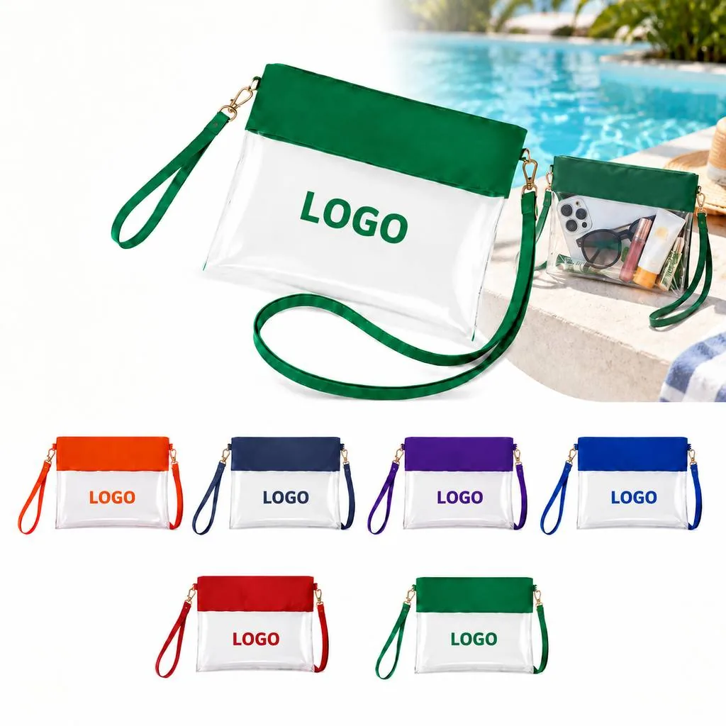 Transparent PVC Shoulder Tote Bag for Daily Essentials
