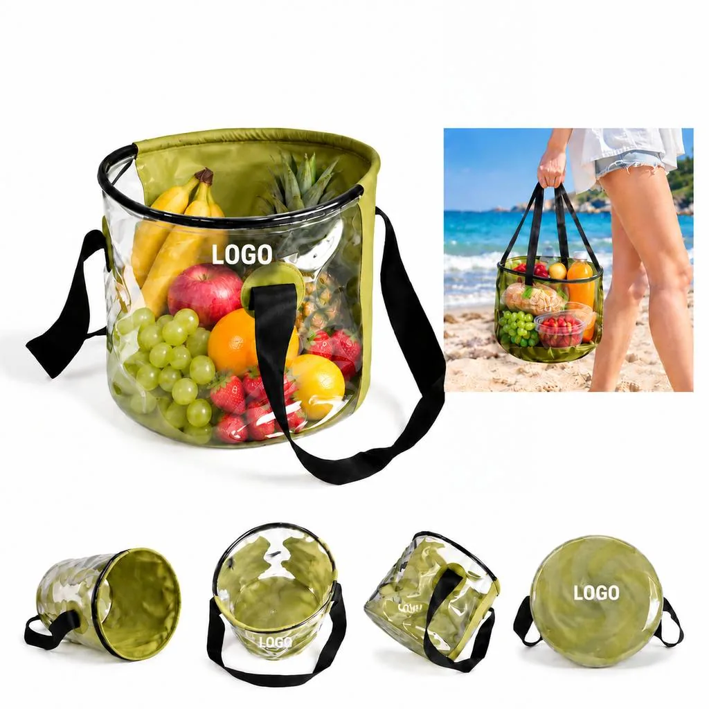 Portable Outdoor Picnic Storage Bucket with Lid
