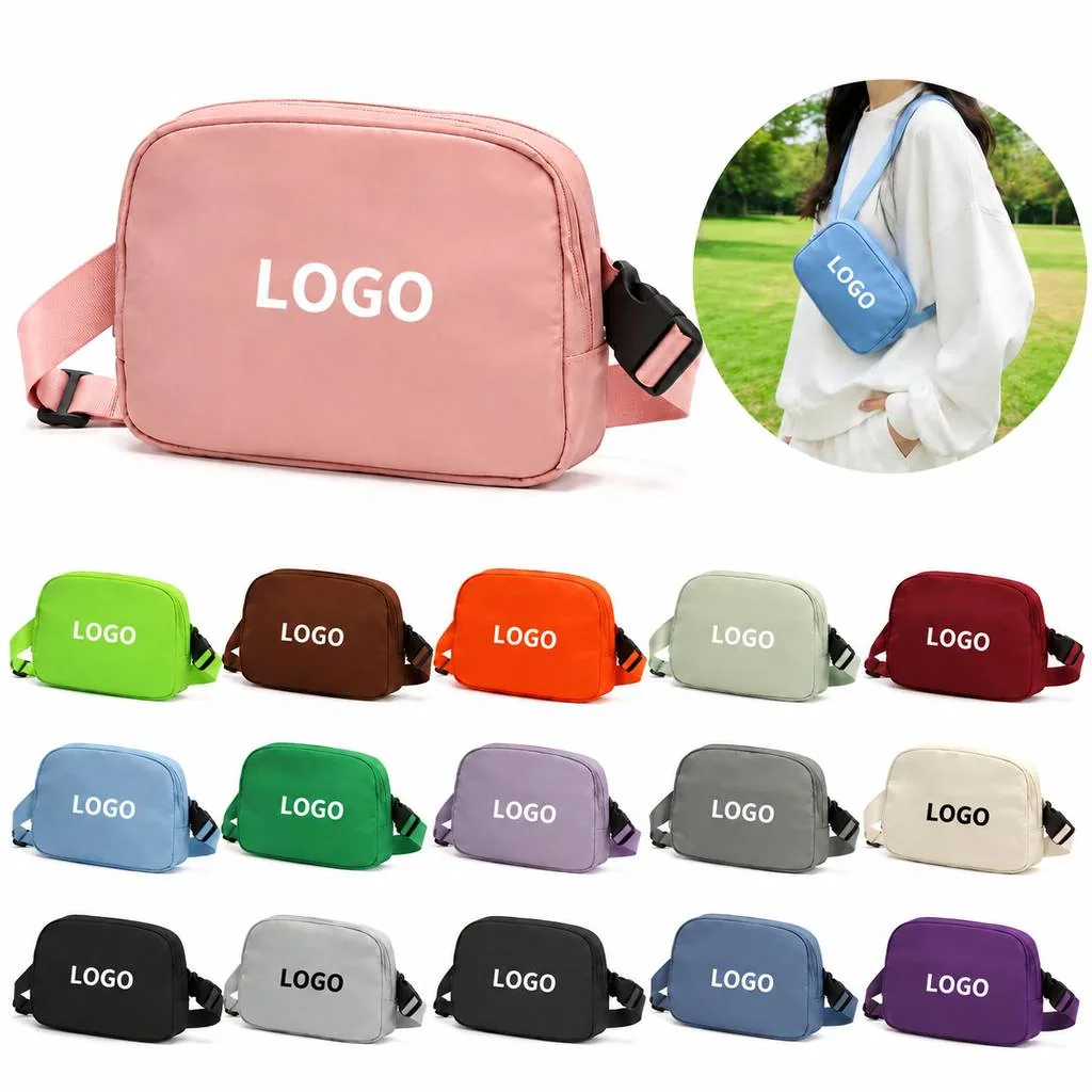 Adjustable Nylon Waist Pack for Sports and Outdoor Use