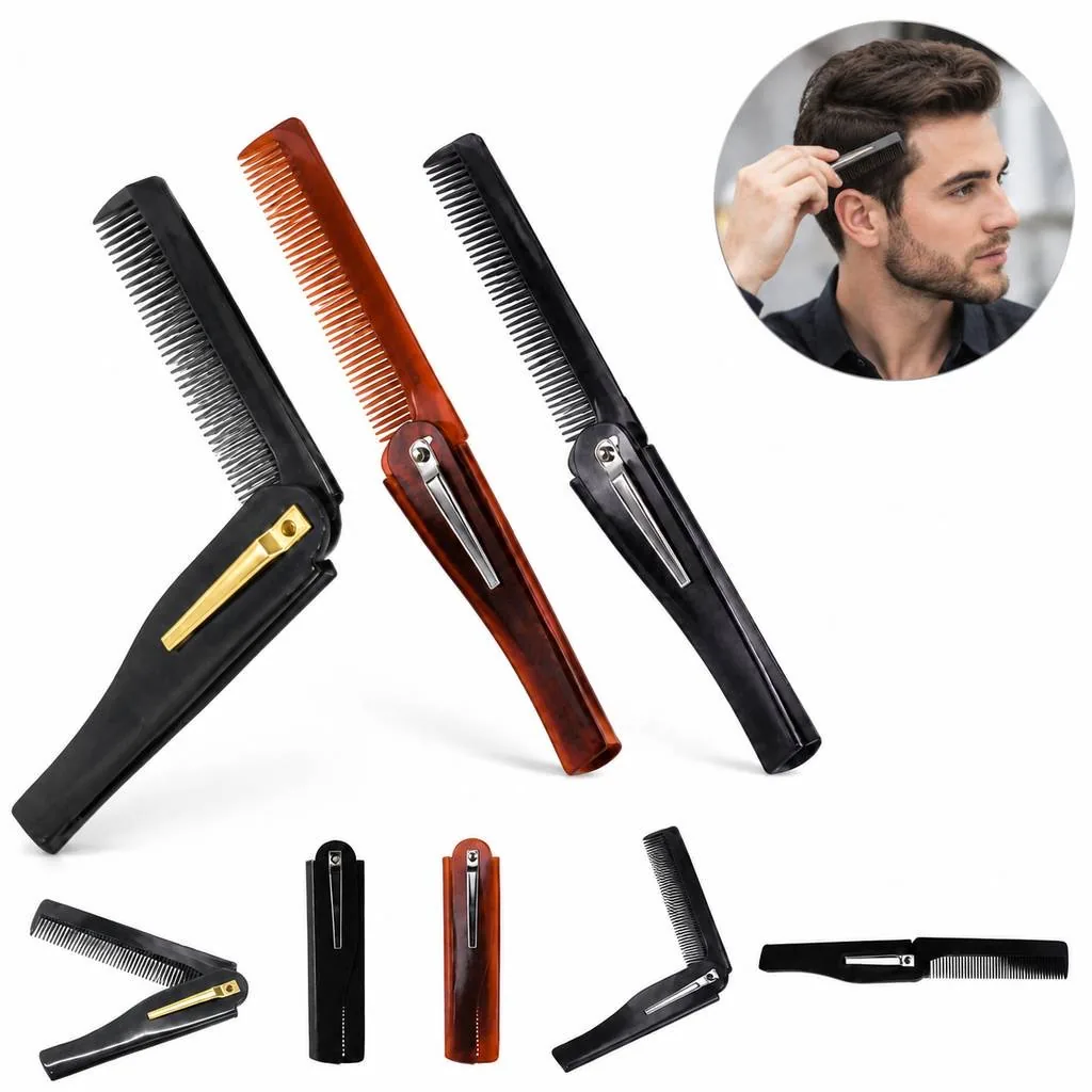 Collapsible Travel Hair Comb with Locking Mechanism 2
