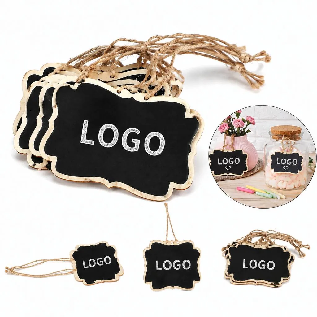 Compact Reusable Wood Chalkboard for Notes and Displays
