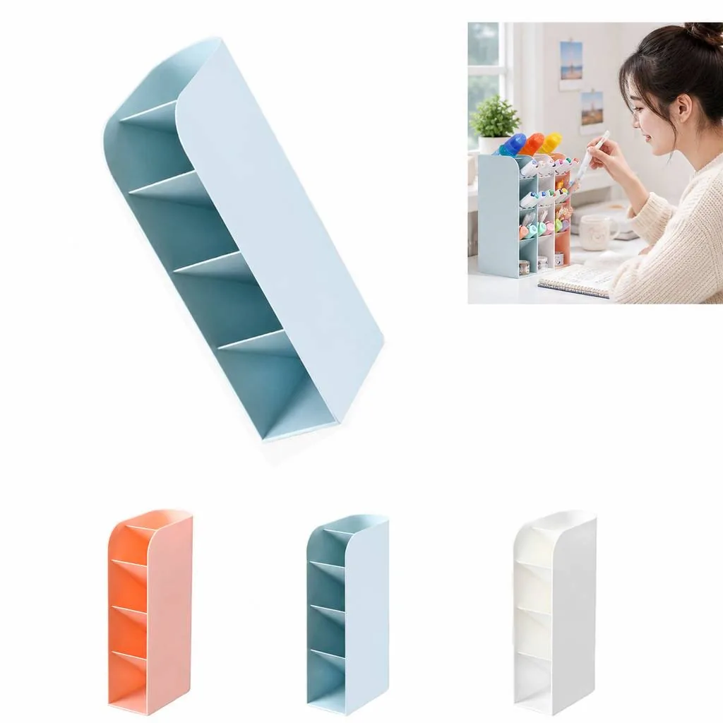 Multi-Slot Pen Holder Desk Storage Organizer 2
