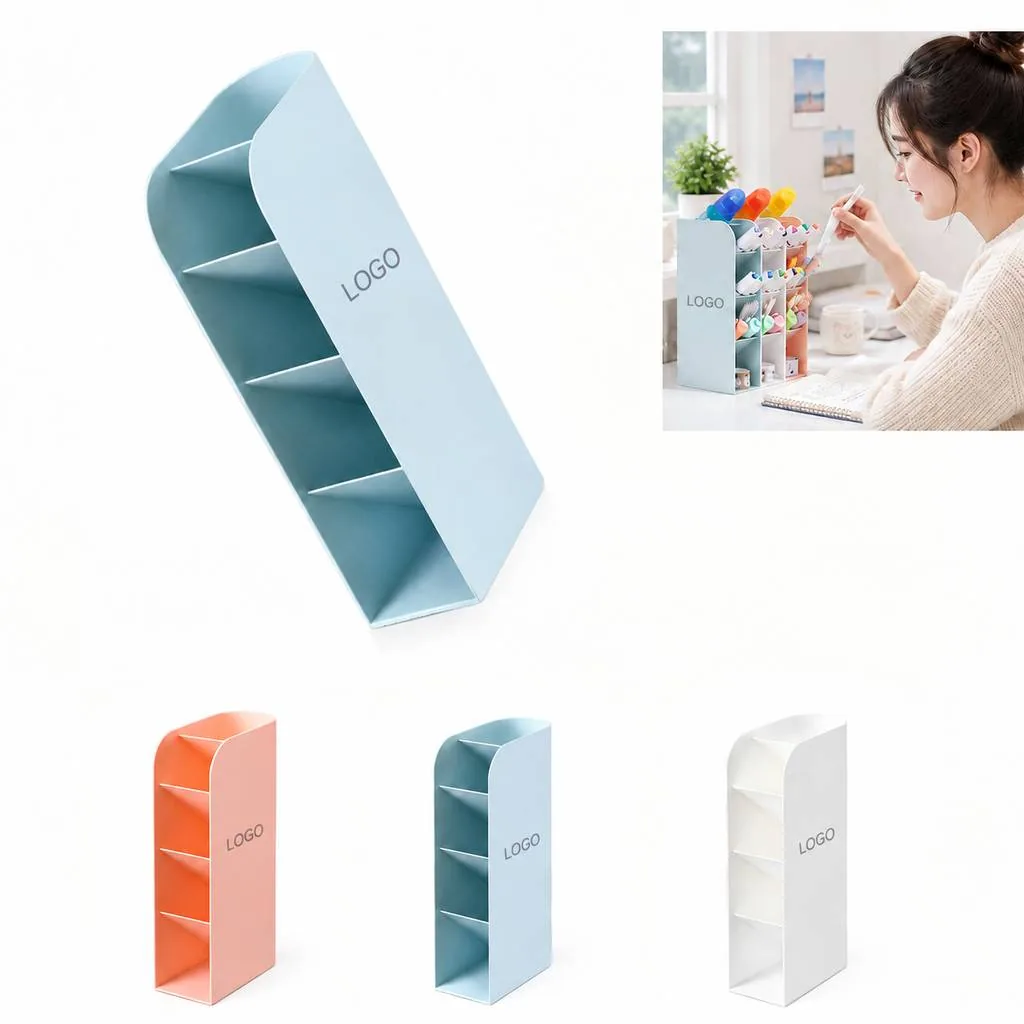 Multi-Slot Pen Holder Desk Storage Organizer