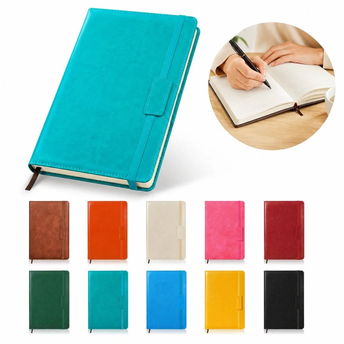 Hardcover A5 Notebook with Extra-Thick Bleed-Resistant Pages 2