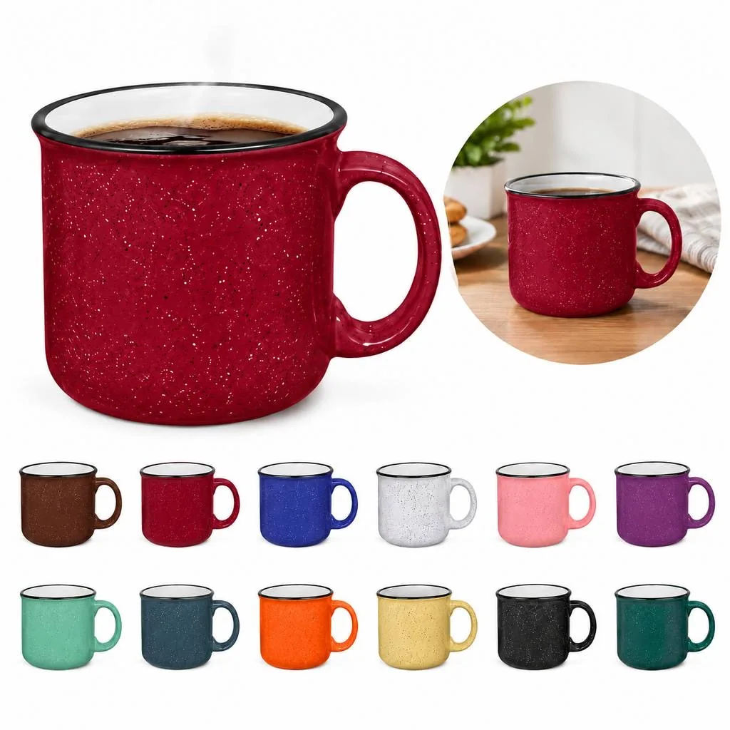 Enamel Steel Campfire Cup for Outdoor Hot Drinks 2