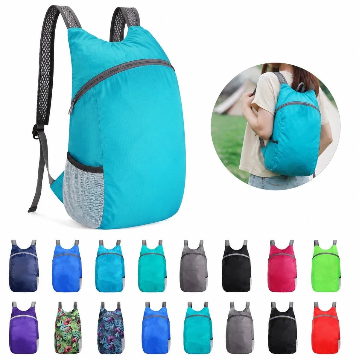 Compact Water-Resistant Foldable Travel Backpack | OHY4610-103 2