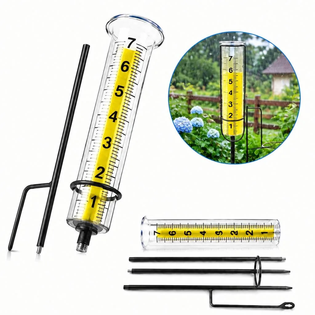 Outdoor Rainwater Measuring Gauge with Graduated Scale 2
