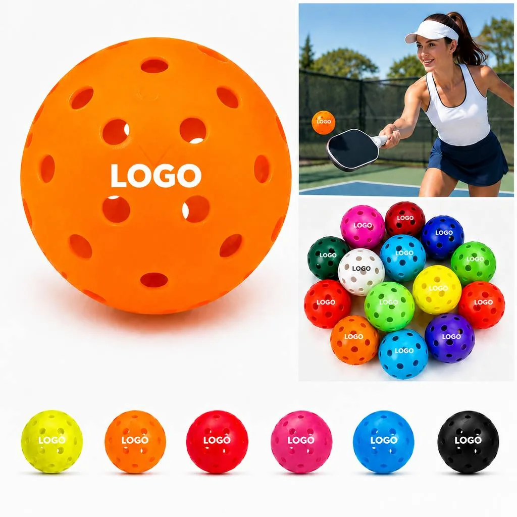 Outdoor Pickleballs with Seamless Polymer Construction