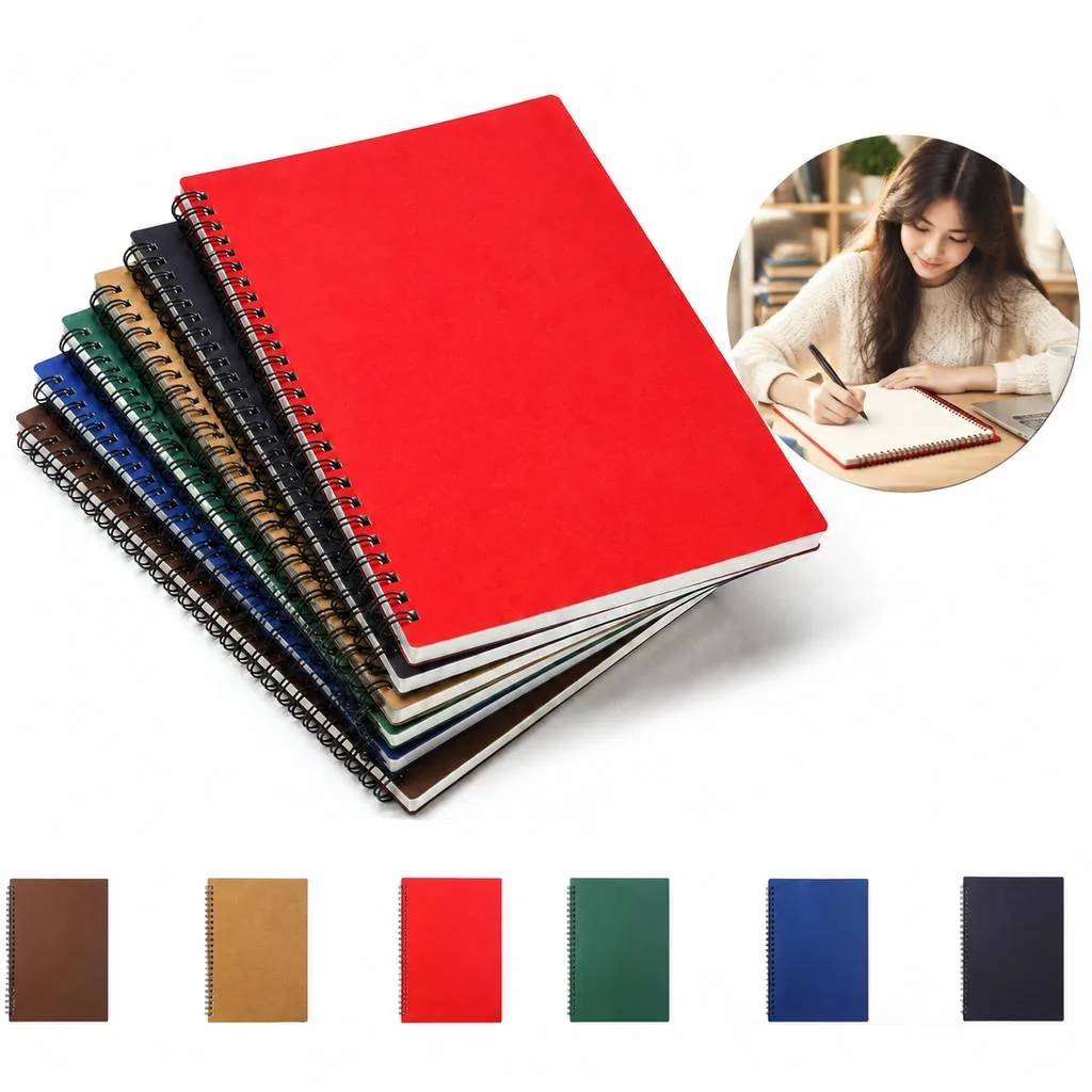 A5 Kraft Paper Spiral Notebook for Writing and Notes 2