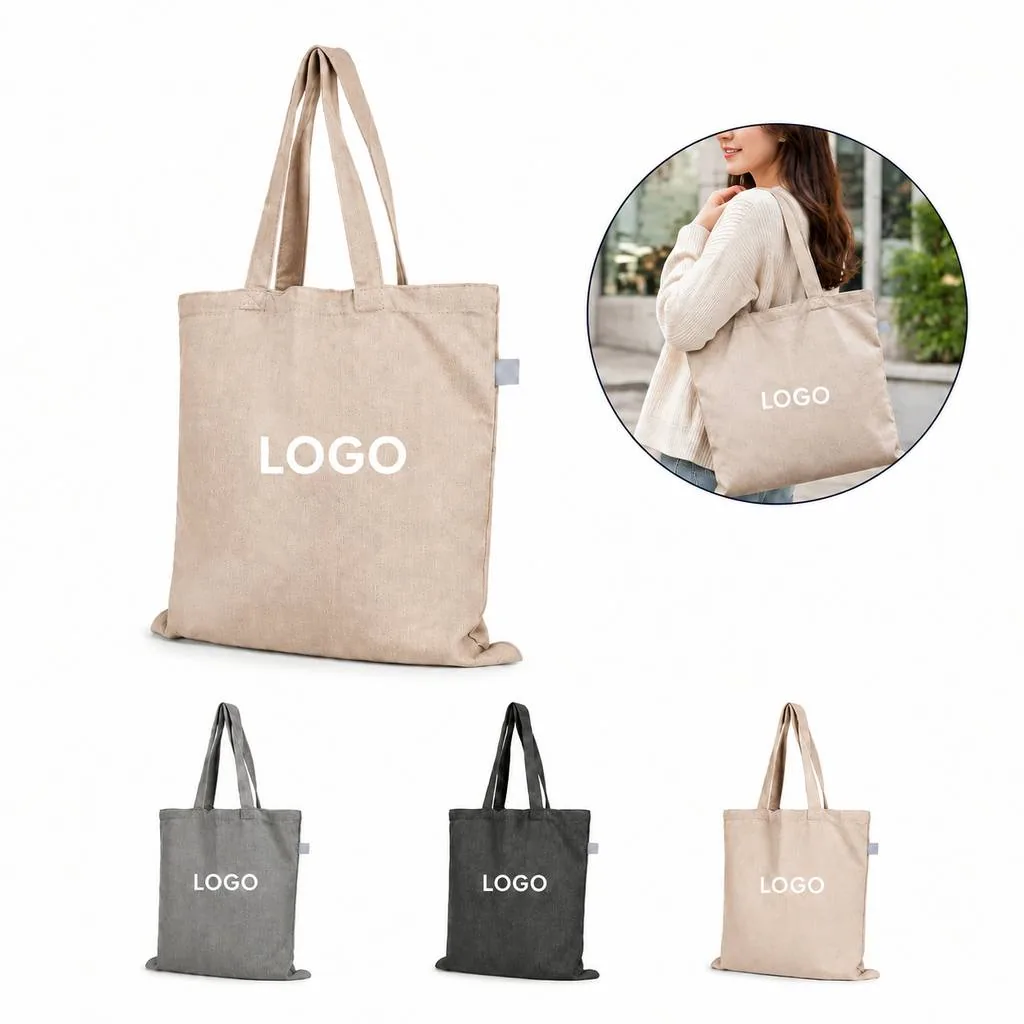 Reusable Recycled Cotton Canvas Tote for Shopping