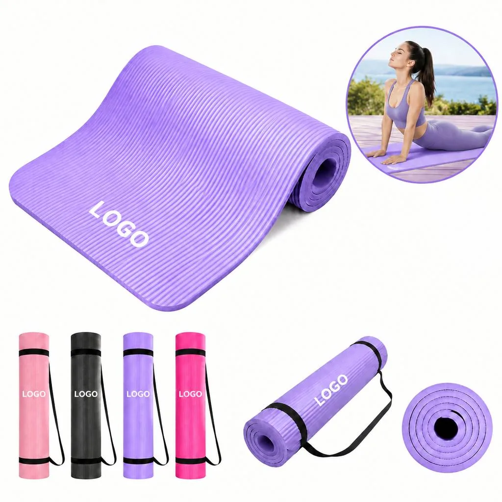 Thick Non-Slip Foldable TPE Yoga Mat for Comfort