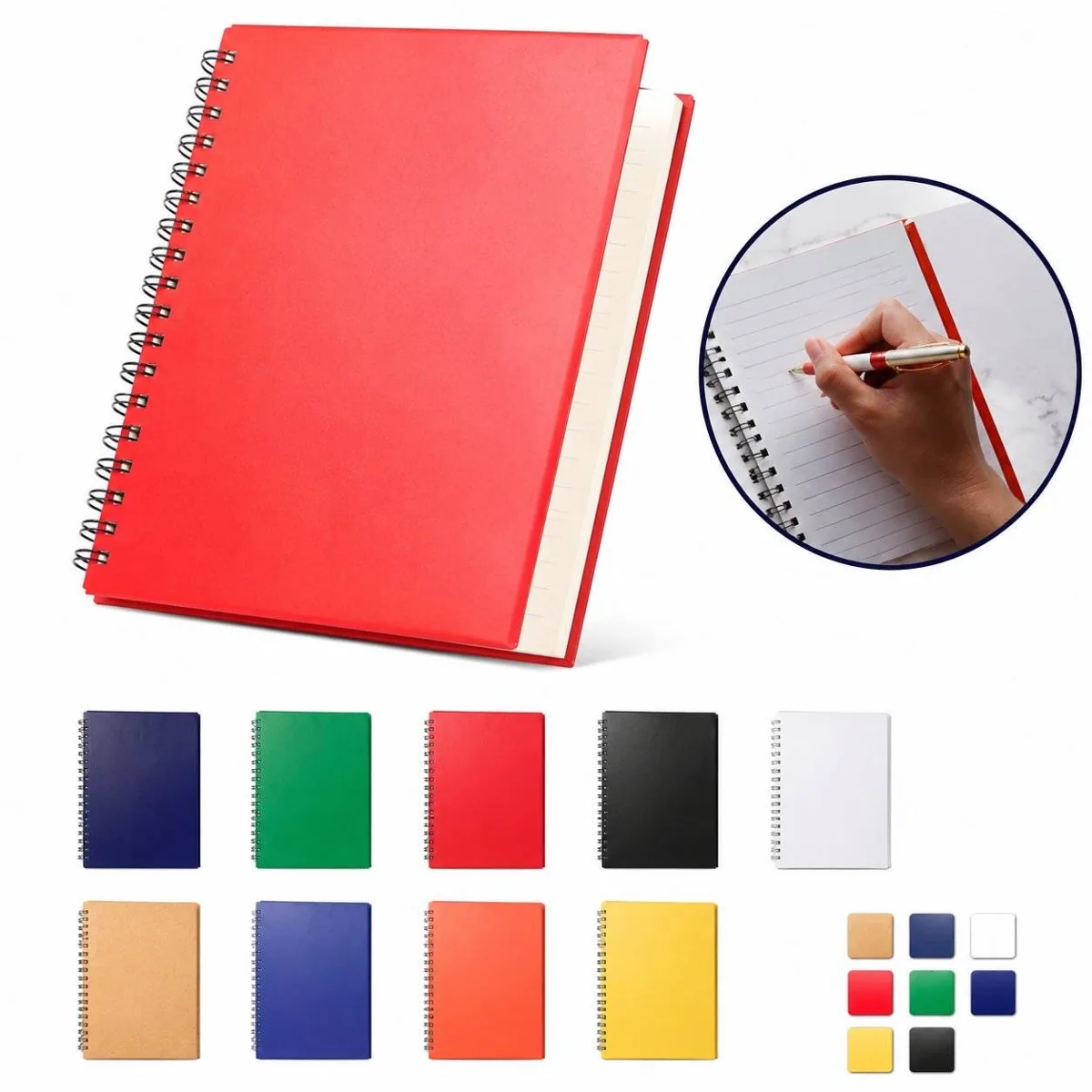 Thick Spiral Bound Notebook with Sturdy Cover 2