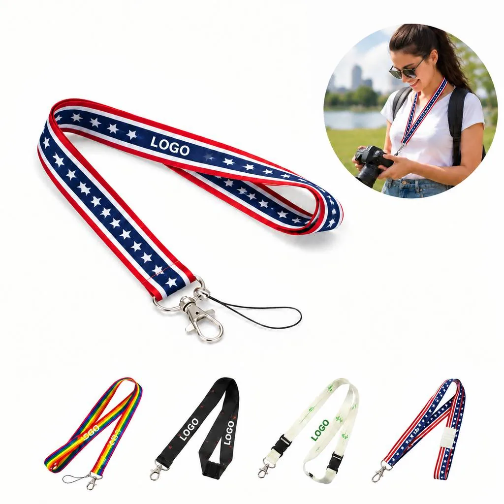 Personalized Durable Lanyard ID Tags with Dual-Side Printing