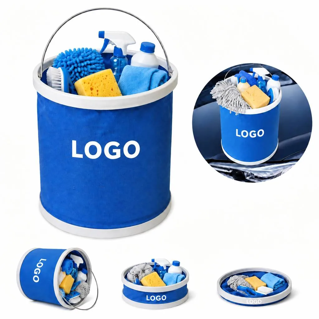 Collapsible Waterproof Fabric Bucket for Camping