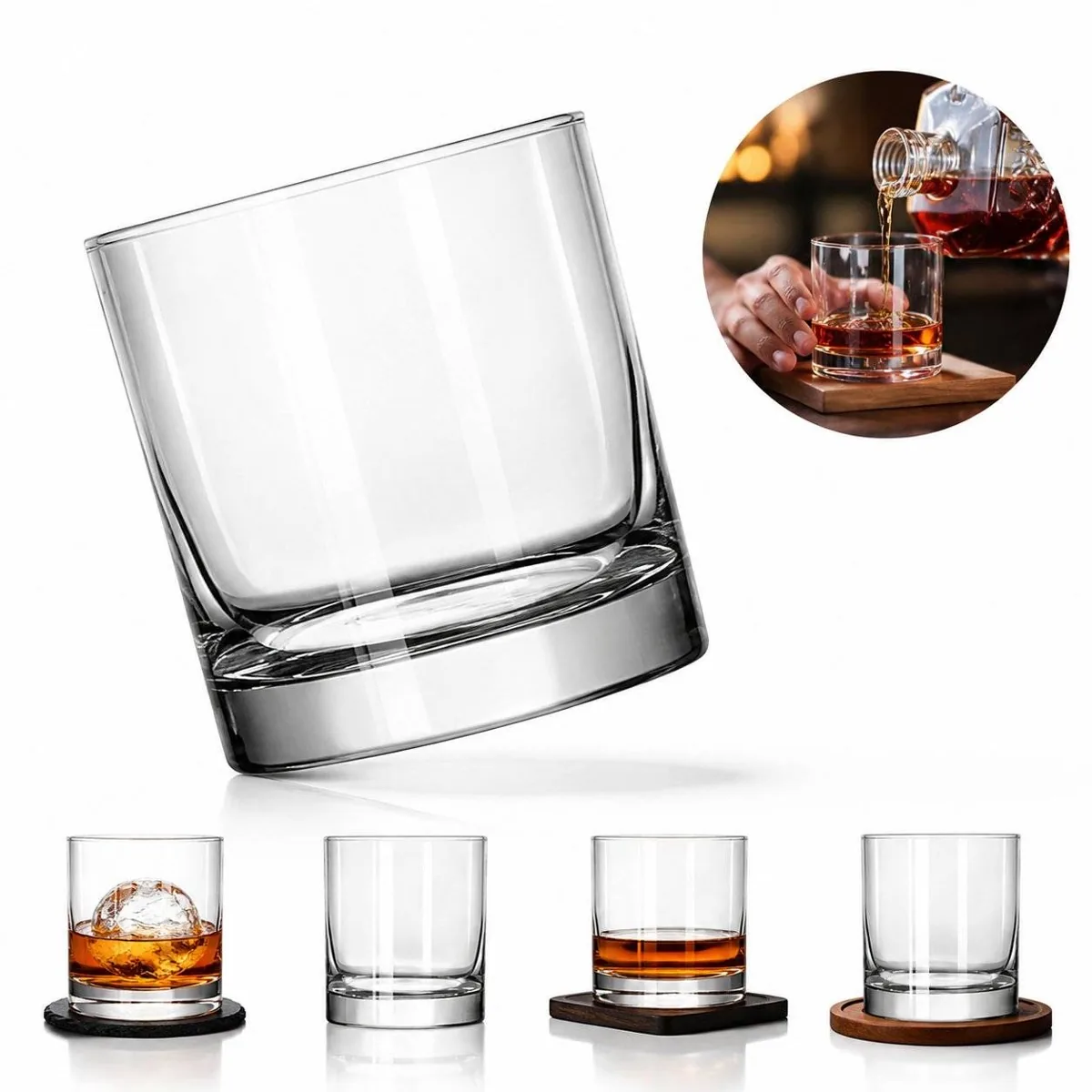 Lead-Free Clear Glass Wine Cup with Stem 2