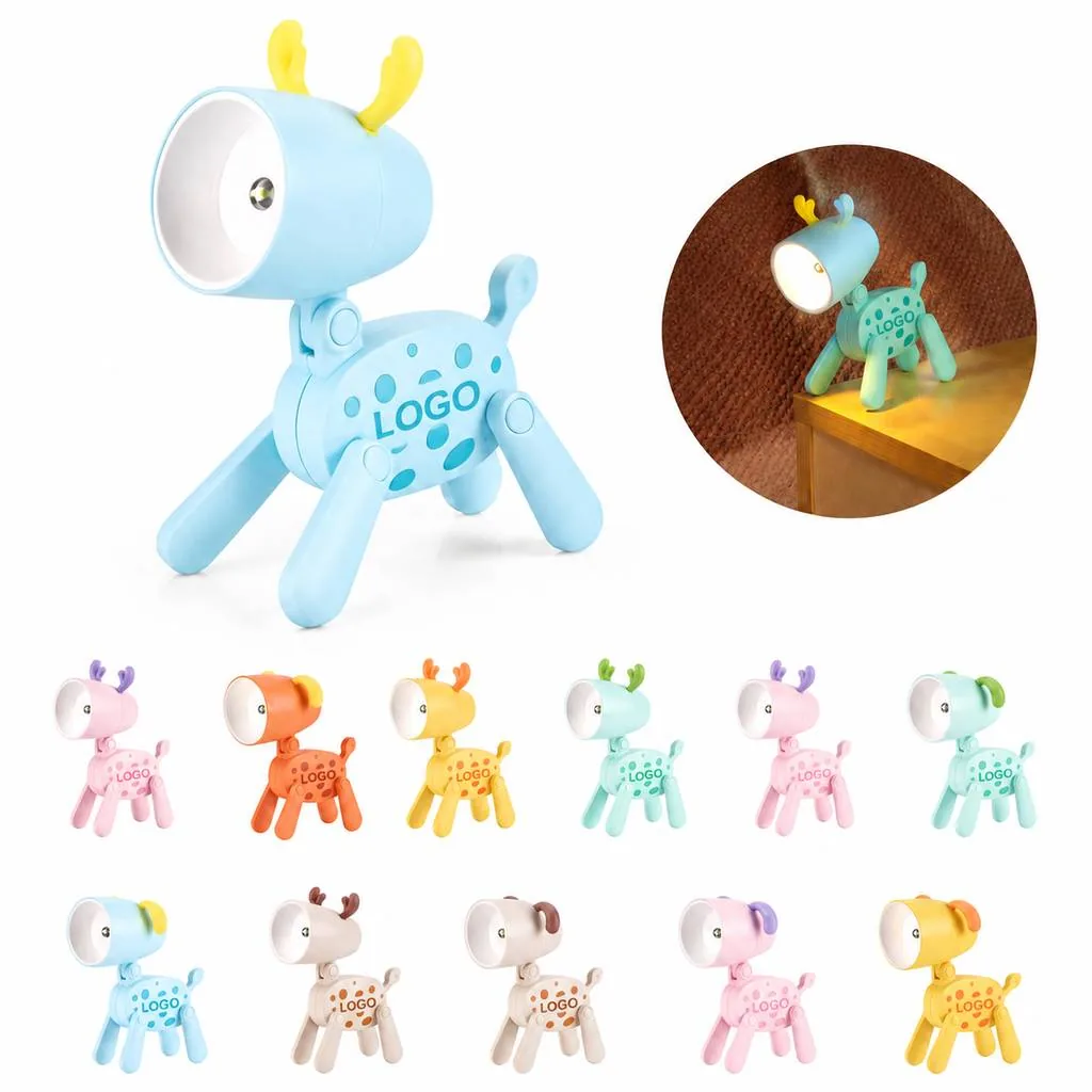 Cute Puppy Touch Night Light with Adjustable Brightness