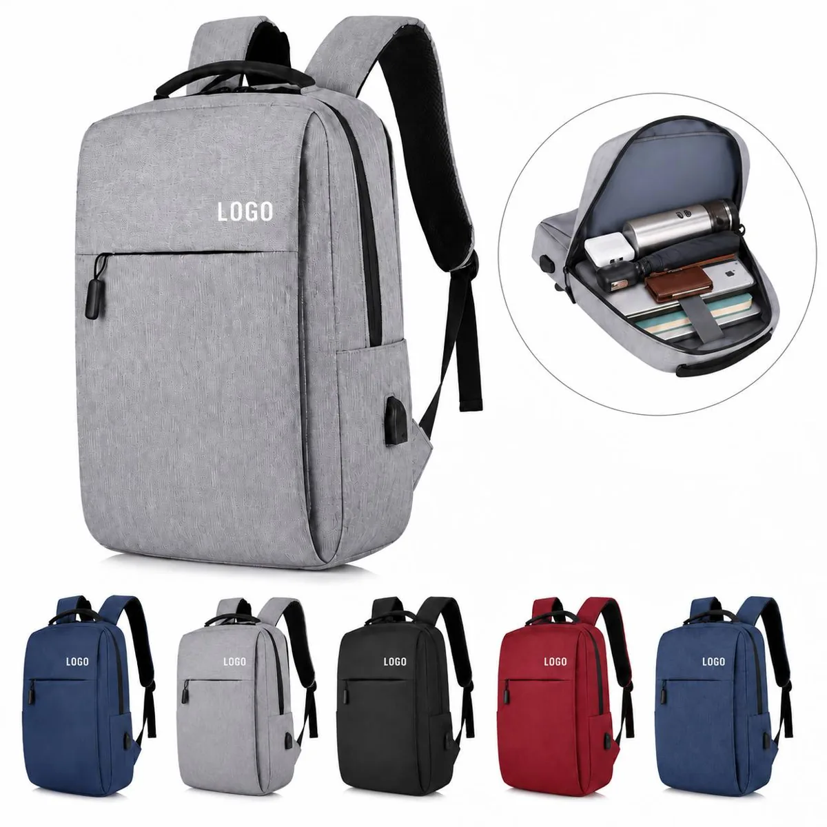 Water-Resistant Laptop Daypack for Travel and Commute
