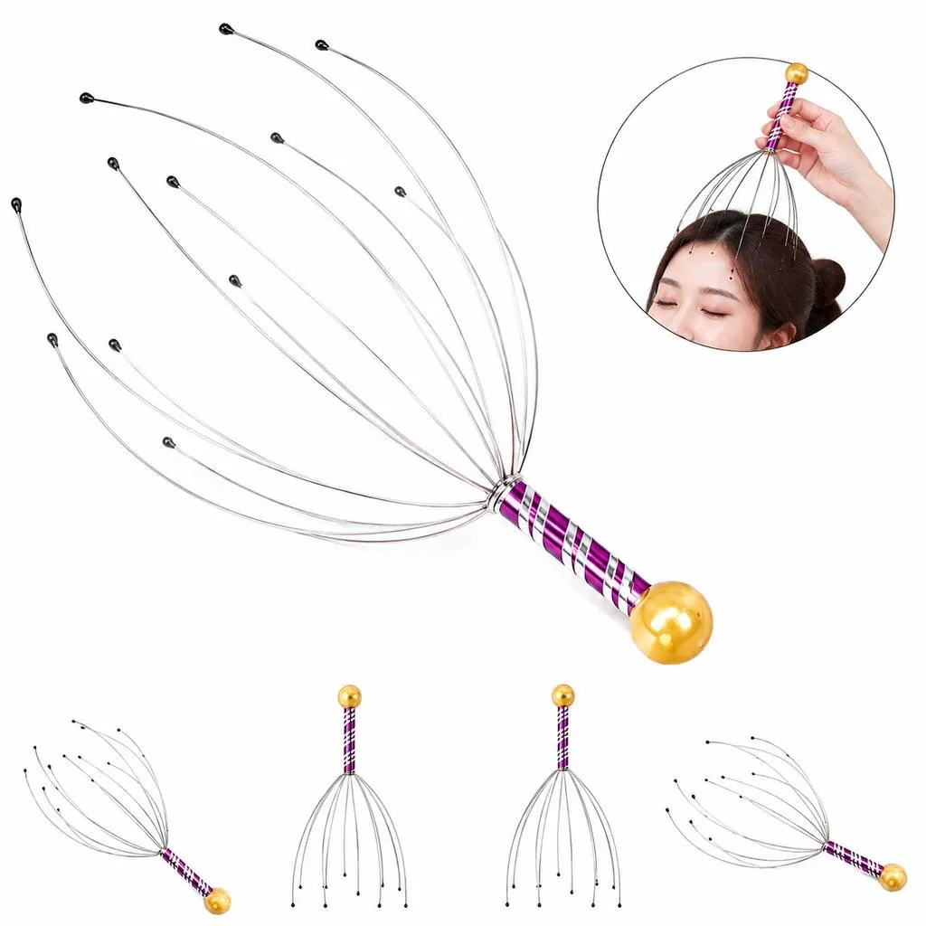 Steel Octopus Head Scalp Massager 2