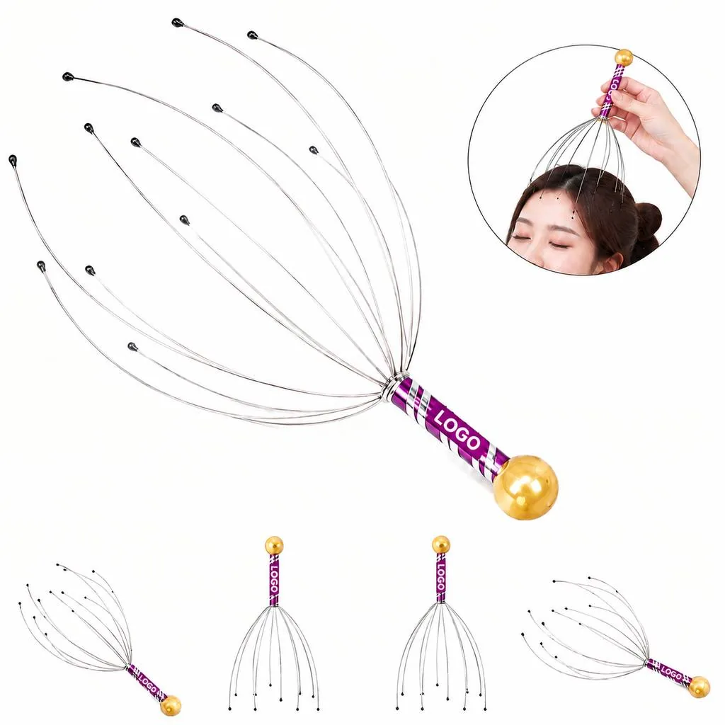 Steel Octopus Head Scalp Massager