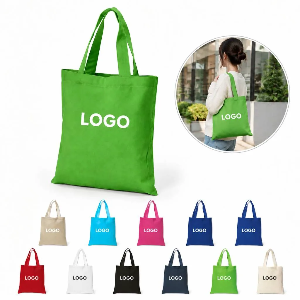 Reusable Cotton Canvas Tote Bag for Shopping and Travel
