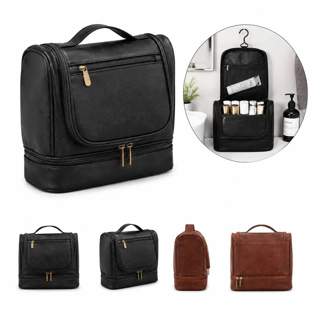 Double-Layer Hanging Cosmetic Organizer Water Resistant 2
