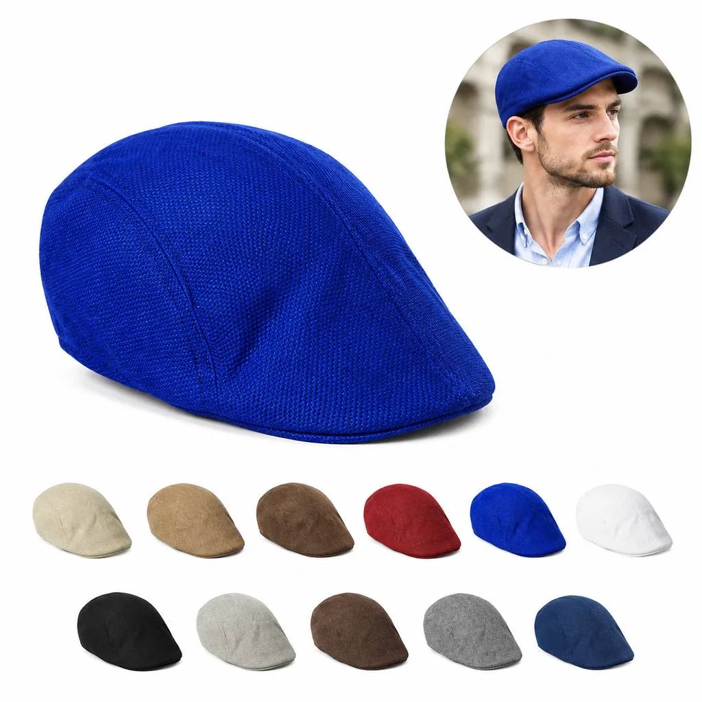 Breathable Lightweight Newsboy Beret Hat for Everyday Wear 2