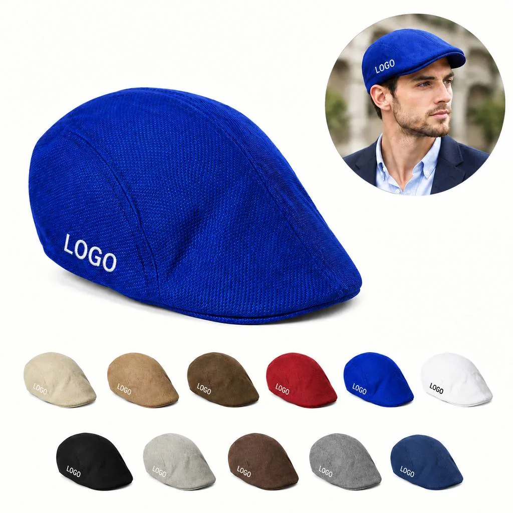 Breathable Lightweight Newsboy Beret Hat for Everyday Wear
