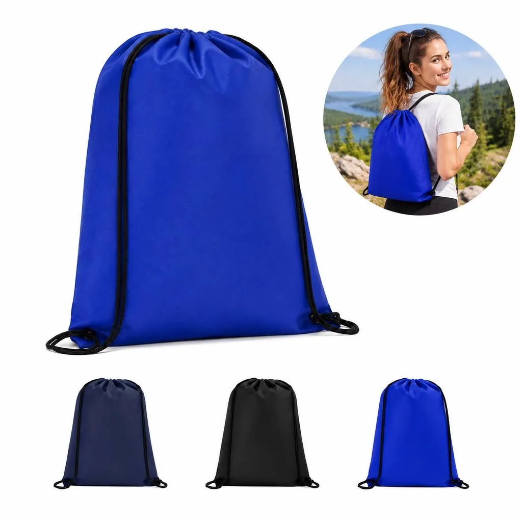 Lightweight Custom Drawstring Cinch Sack Backpack 2
