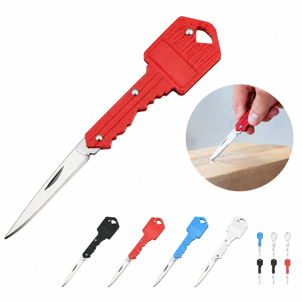 Portable Folding Stainless Steel Keychain Knife for Outdoor 2