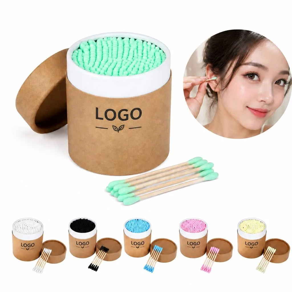 Eco-Friendly Wooden Stick Cotton Swabs Biodegradable