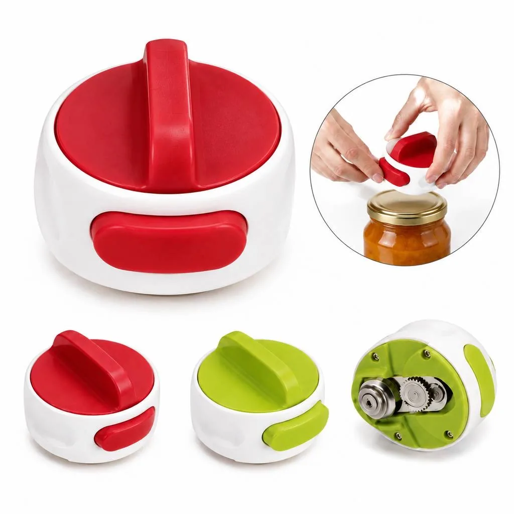 Manual Can Opener with Ergonomic Non-Slip Grip 2