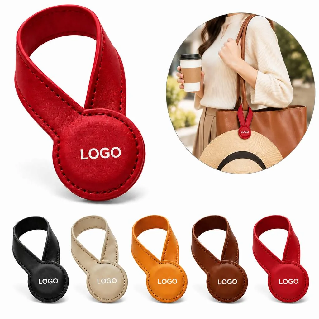 Magnetic Leather Cap Clip for Hands-Free Hat Carry