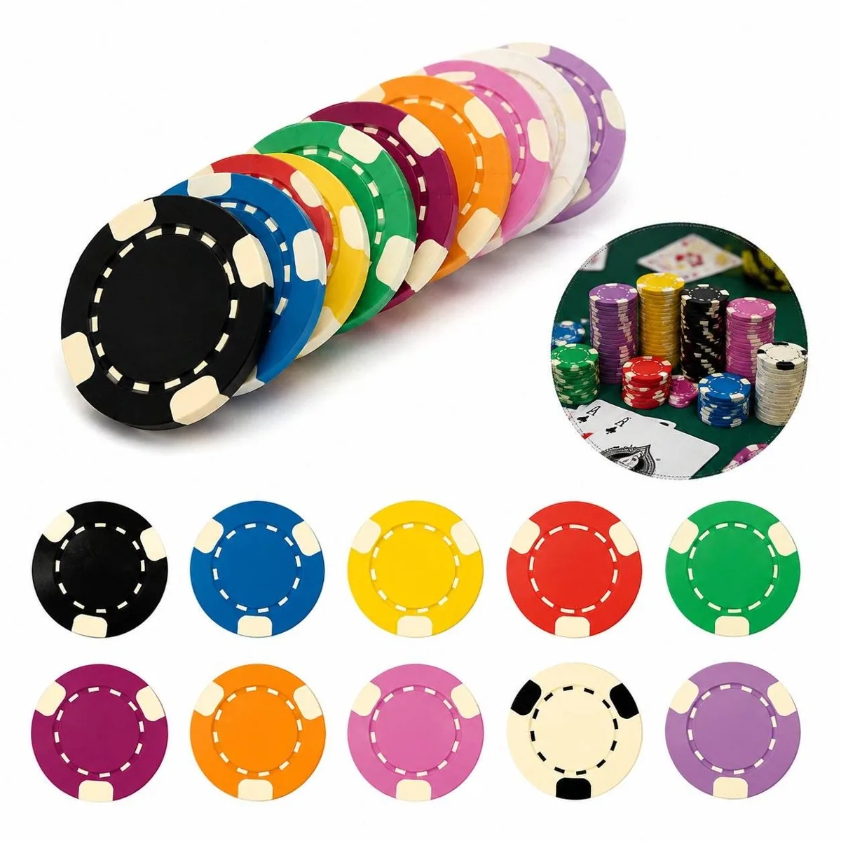 Three-Spot Clay Tokens for Tabletop Gaming 2