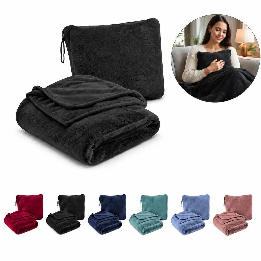 Portable Multifunction Travel Blanket Set for Outdoor Use 2