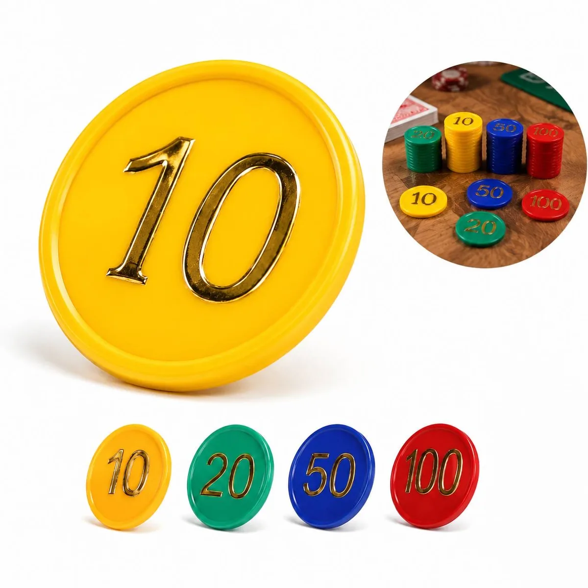 250 Clay Poker Chips Set in 5 Colors with Lockable Case 2