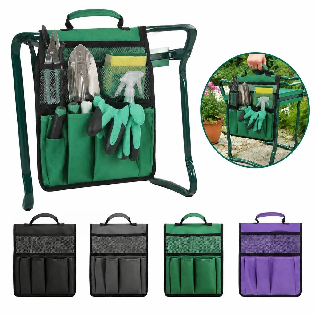 Garden Tool Storage Tote with Pockets, Heavy-Duty 2