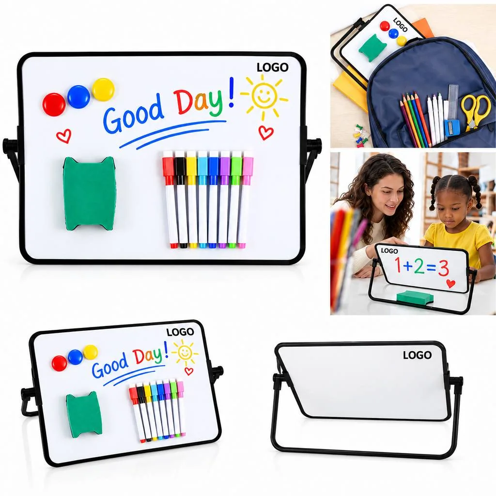Magnetic Dry-Erase Whiteboard with Sturdy Frame