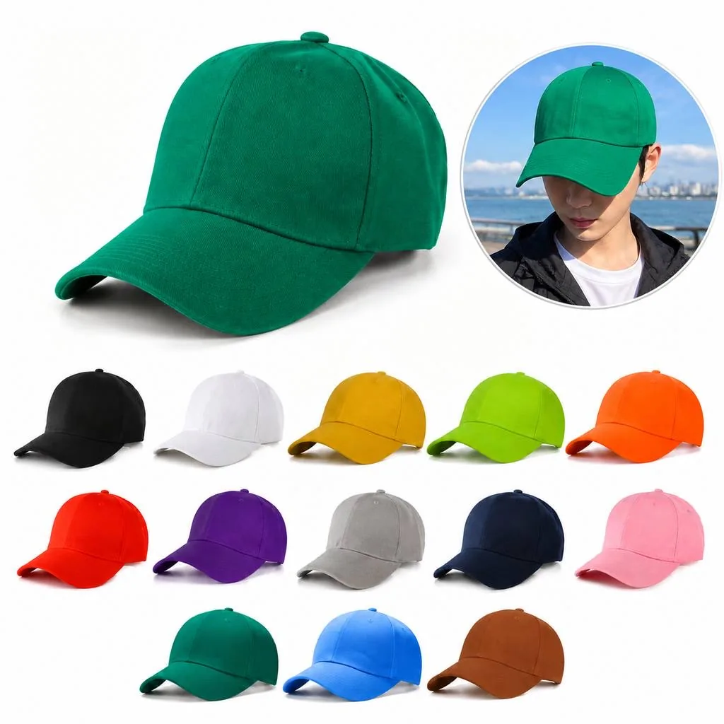 Adjustable Breathable Cotton Baseball Cap for Casual Wear 2